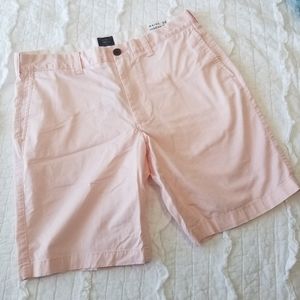 J.Crew Stretch Pink Flat Front Shorts 32 Like New 9"inseam